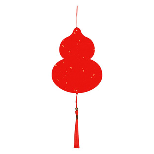 鸿猷文房福卡迷你方形diy挥春洒金小张红纸万年红结婚对联手写空白书法作品纸写福字扇形圆形小挂件软卡宣纸