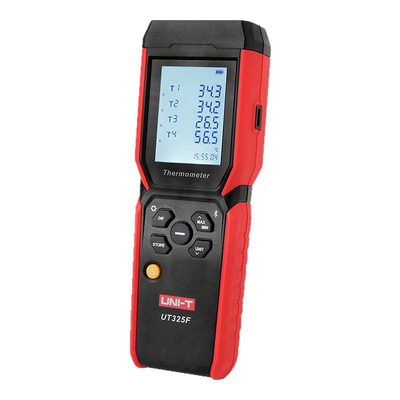 优利德UT325F四通道测温仪高精度接触式K型热电偶工业温度检测仪