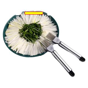 不锈钢多功能切葱神器切丝器切葱花葱丝刀刨丝刀厨房小工具