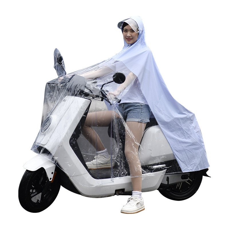 亲子母子双人电动车雨衣女长款全身防暴雨透明儿童专用电瓶车雨披