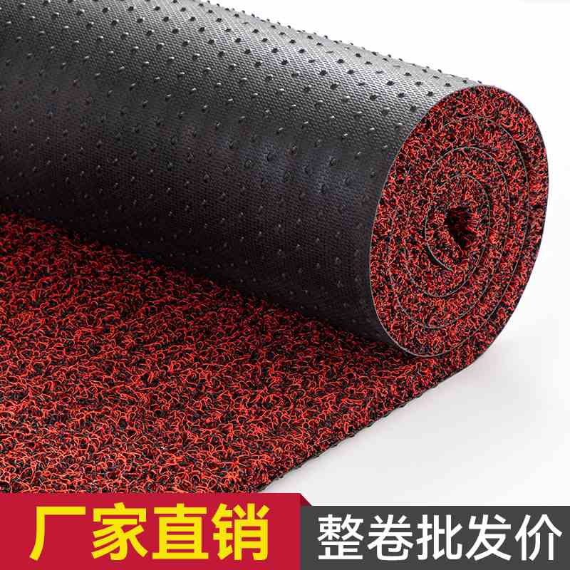 红地毯入户门地垫丝圈脚垫进门口地垫加厚防滑垫家用室外塑料门垫