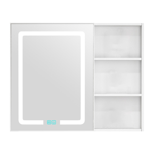 太空铝智能镜柜浴室单独挂墙式带灯除雾化妆镜卫生间收纳储物组合