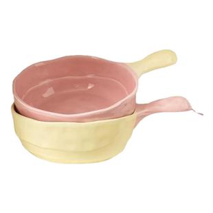 陶瓷碗手柄家用水果沙拉泡面碗大容量麻辣烫螺蛳粉碗专用汤盆餐具