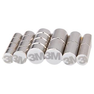 强力圆形磁铁磁吸贴片小吸铁石超强吸力铷钕铁硼强磁磁铁片3m背胶