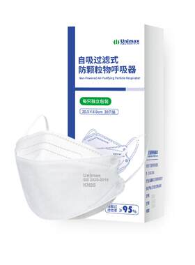 高颜值KN95口罩一次性立体Unimax