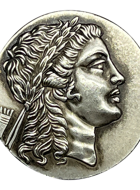 阿波罗古币狮子座硬币吊坠古希腊