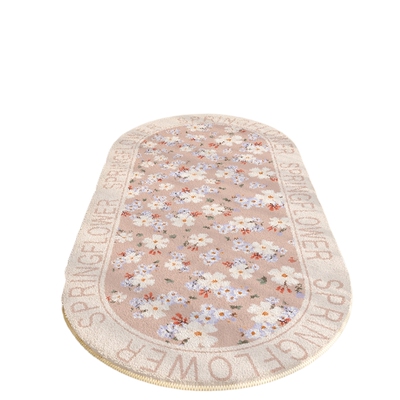 卧室床边家用卡通仿羊绒