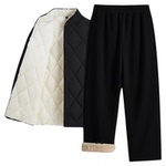 看守所衣物男女冬季棉衣套装加绒加厚长裤过冬服刑人员拘留专用品