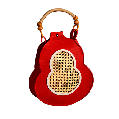 福禄新年礼盒包装毛毡手提袋