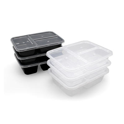 长方形塑料便当盒装菜餐盒一次性