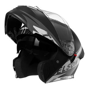 3C/DOT认证摩托车头盔男四季通用揭面盔女电动车机冬季保暖安全盔