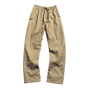 超保暖！加绒加厚冬季户外男士防风防泼水松紧腰休闲裤直筒冲锋裤