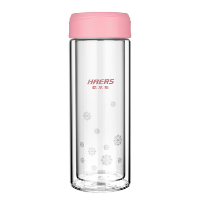 哈尔斯隔热双层玻璃杯开水杯子
