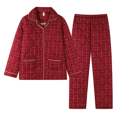 冬季睡衣女款纯棉休闲家居服套装