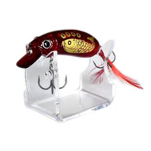 路亚假饵矶竿米诺硬饵波爬铅笔路亚饵鱼饵展示架盒摆件挂配件收藏