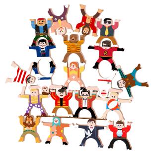 儿童大力士平衡叠叠乐积木层层叠罗汉小人偶宝宝叠高益智桌游玩具