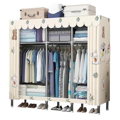 衣帽架家用落地卧室简易衣柜式挂衣服架多功能晾衣架收纳结实耐用