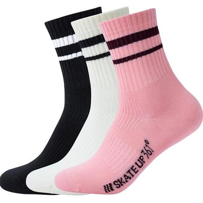 361度2025春季新款女三双装百搭中筒袜AAA抗菌亲肤透气吸汗袜子