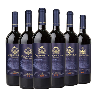 开普山K598原瓶进口红酒 珍藏西拉干红葡萄酒 750ml六支礼盒装