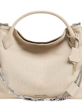 鳄鱼纹大号托特包CHARLES&KEITH