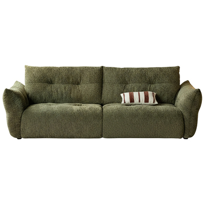 逢野复古风可拆洗青团布艺沙发