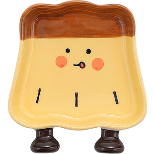 釉下彩高颜值干料碟新款家用火锅油碟酱油碟高级感满满的番茄酱碟