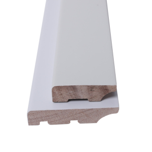 实木地角踢脚线极窄地脚线家用极简菱花白白色烤漆番龙眼木贴脚线