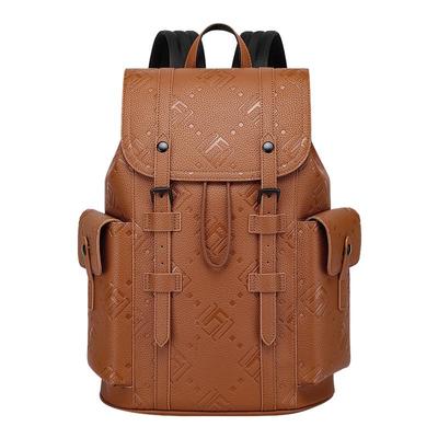 马克华菲复古印花个性潮流双肩包