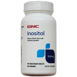 初七发货 28年3月GNC Inositol肌醇500mg100片美国多囊卵巢健安喜