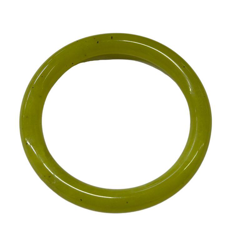 K透瑕春上款一物一图精品瑕疵网红同款岫玉手镯葡萄绿冰透福玉镯