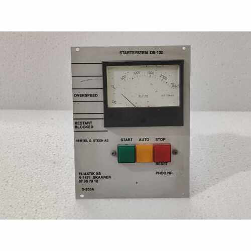 Elmatik D205A Control Panel wMeter Gauge And Buttons