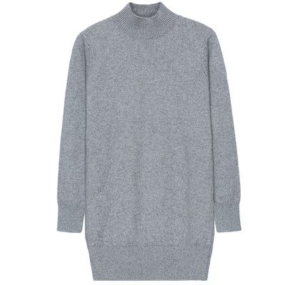 中长款大码低领内搭打底羊毛衫