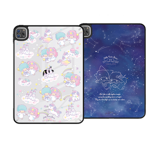 少女双星KIKILALA卡通防折亚克力硬壳软边平板保护壳适用苹果iPad Case保护套2025年M5 ipad pro11/13 M4 Air