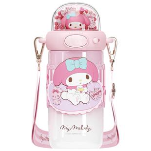艾可思三丽鸥HelloKitty儿童保温杯女高颜值2025新款不锈钢饮水杯