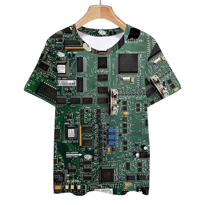 电路板芯片电子科技冰丝速干T恤