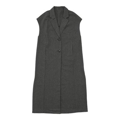 MOCA无袖长款设计日系时尚外套