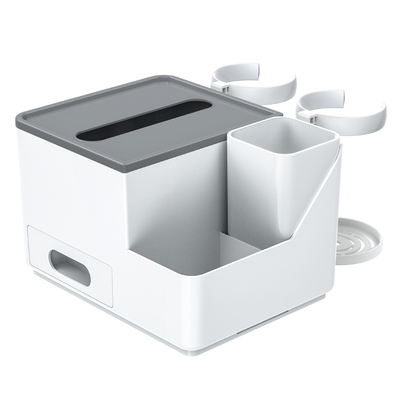 纸巾盒+收纳盒+水杯架+垃圾桶