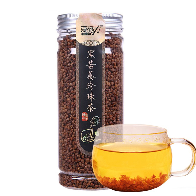 愛硒力正宗山西黑苦蕎茶西北西貝莜面村五谷蕎麥茶原味麥香茶258g