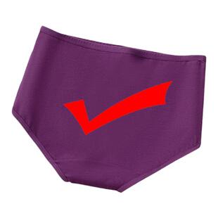 考试内裤女高考中考研紫腚对红色内裤逢考必过中腰纯棉三角短裤衩