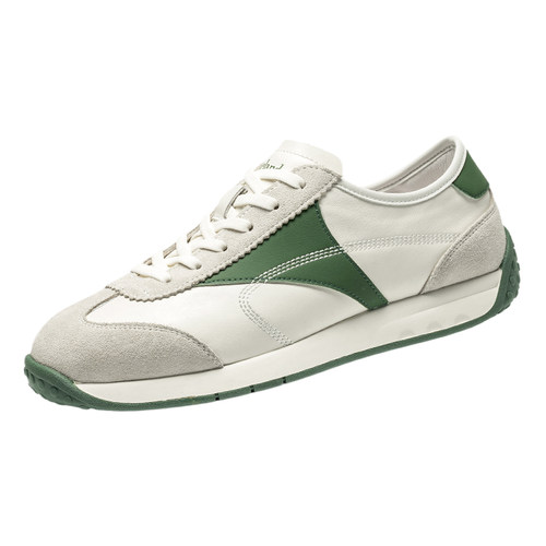 枫叶男鞋真皮阿甘鞋男新款运动鞋春季透气男士休闲鞋复古潮鞋软底