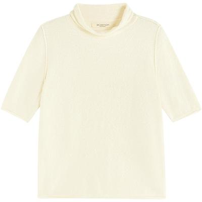 EXCEPTION例外女装秋冬款毛针织衫高领打花组织保暖羊毛衫打底衫