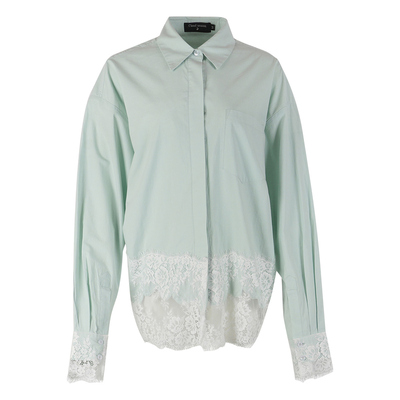 CLOUDSEASON蔚蓝星海蕾丝衬衫上衣女衬衫女设计感小众衬衫女秋