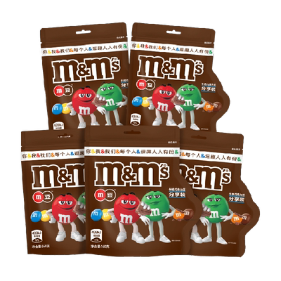 M＆M’S牛奶夹心巧克力160g×5袋