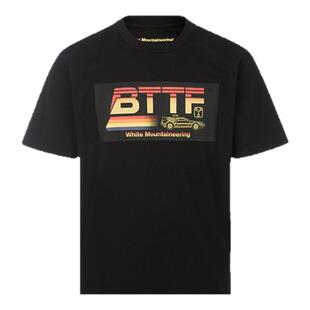 白山/WHITE MOUNTAINEERING 男士春季字母印花运动休闲短袖T恤