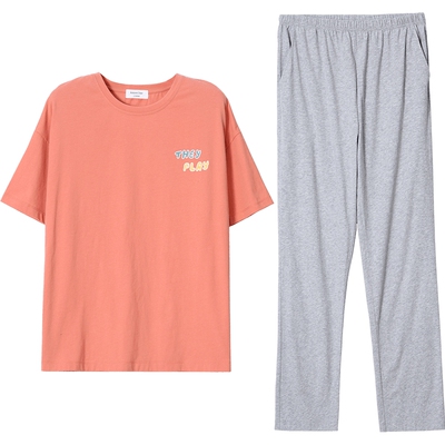 短袖长裤纯棉睡衣秋鹿女