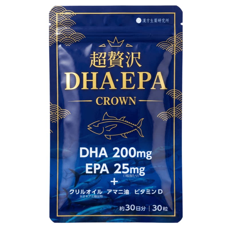 日本代购汉方生药DHAEPA鱼油成人日常营养补充磷虾油亚麻籽油胶囊