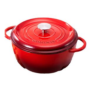 Moneta意大利珐琅锅铸铁锅家用炖盅炖锅煲汤锅不粘砂锅煮锅焖烧锅