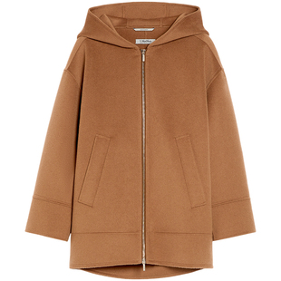 【季末甄选】 MaxMara 女装双面羊毛连帽卫衣外套9081035106
