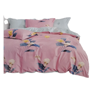 小绵羊溪山花语全棉四件套40支纯棉床上套件2024新款床品被套床单