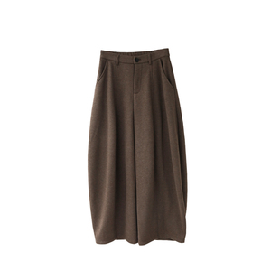 印计谷羽｜原创自制醋酸羊毛气球裤加厚绒感亲肤针织阔腿裤长裤子